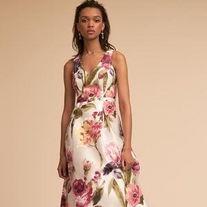 BHLDN Clara Dress V-Neck Floral Gown Size XL NWOT